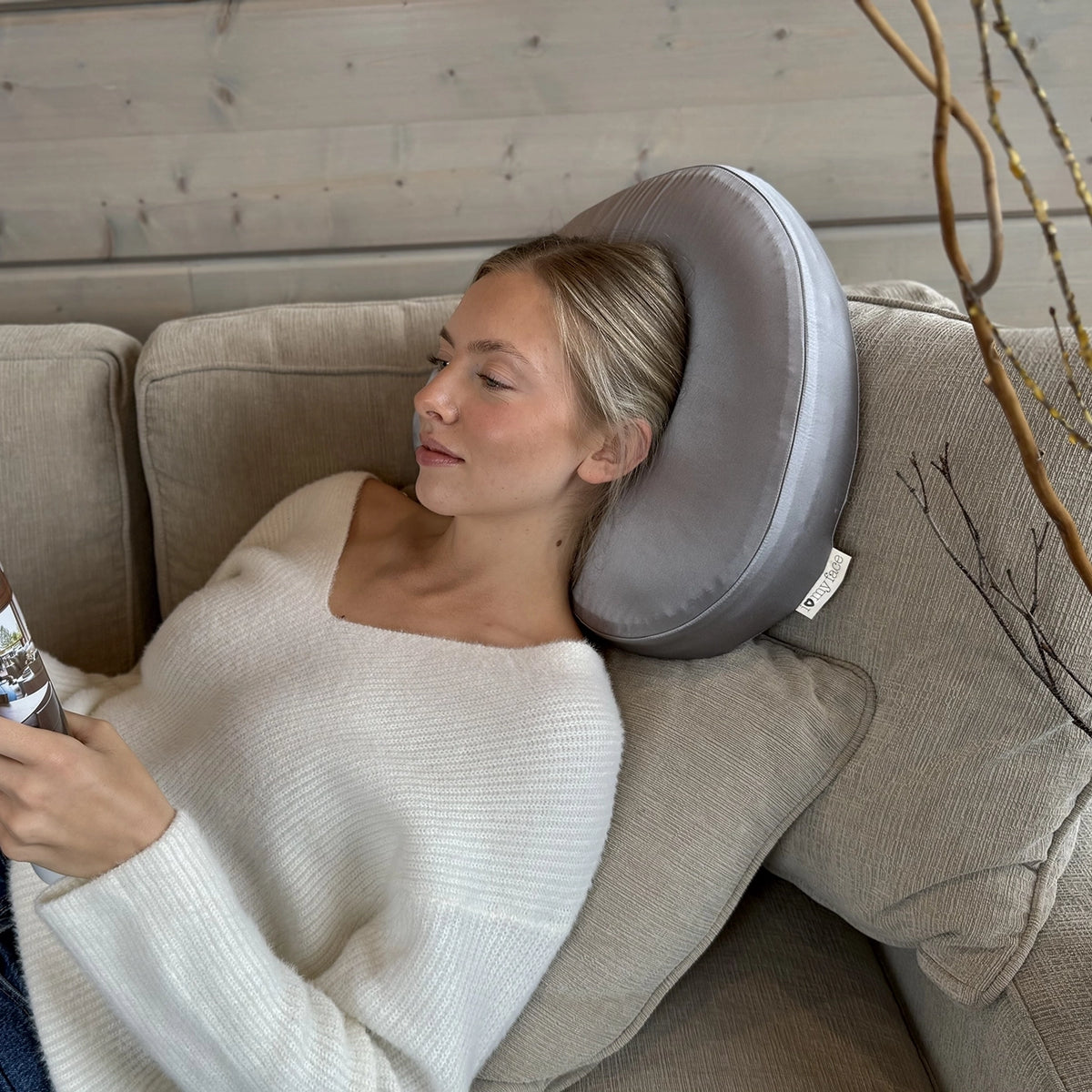 Longevity Pillow™ with Steel Grey Pillowcase